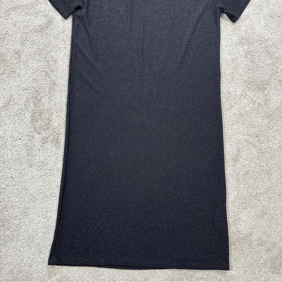 SOLD | Dressed in Lala Casual Luxe Midi Dress in Black Disco Sparkle Boxy S - Picture 8 of 16